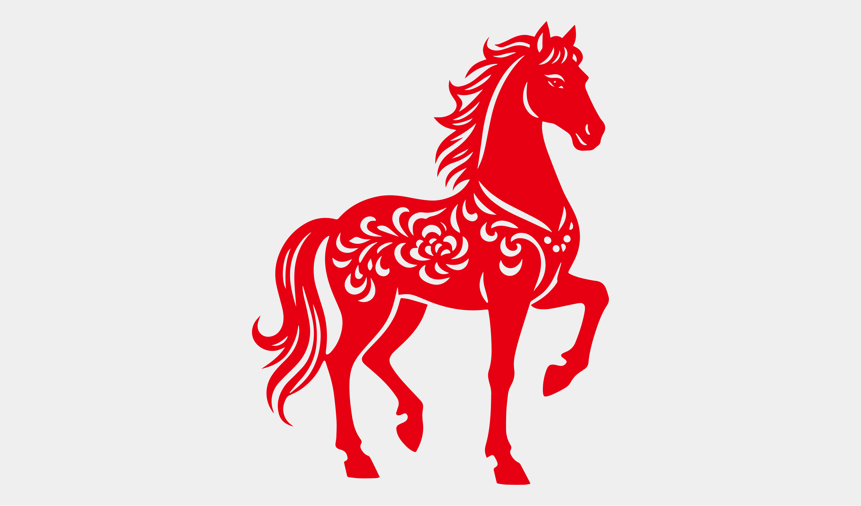 新年-生肖剪纸-马